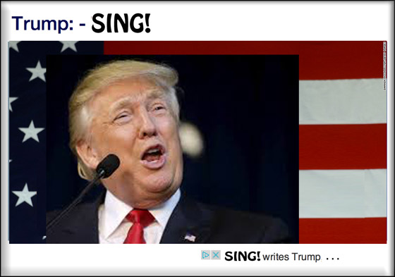 Donald Trump - sing!