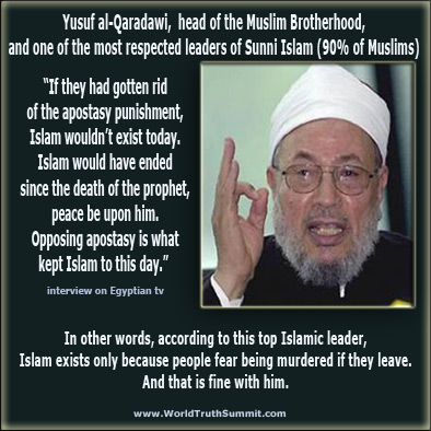 Yusuf al-Qaradawi - death to apostates